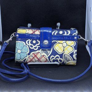 Relic Blue Floral Crossbody Convertible Clutch